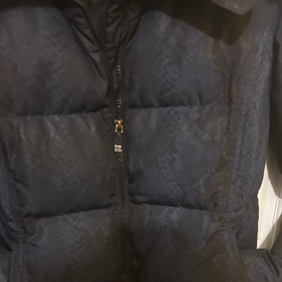 Calvin Klein Dark Puffer Jacket with Faux Fur Trim - Picture 6 of 15